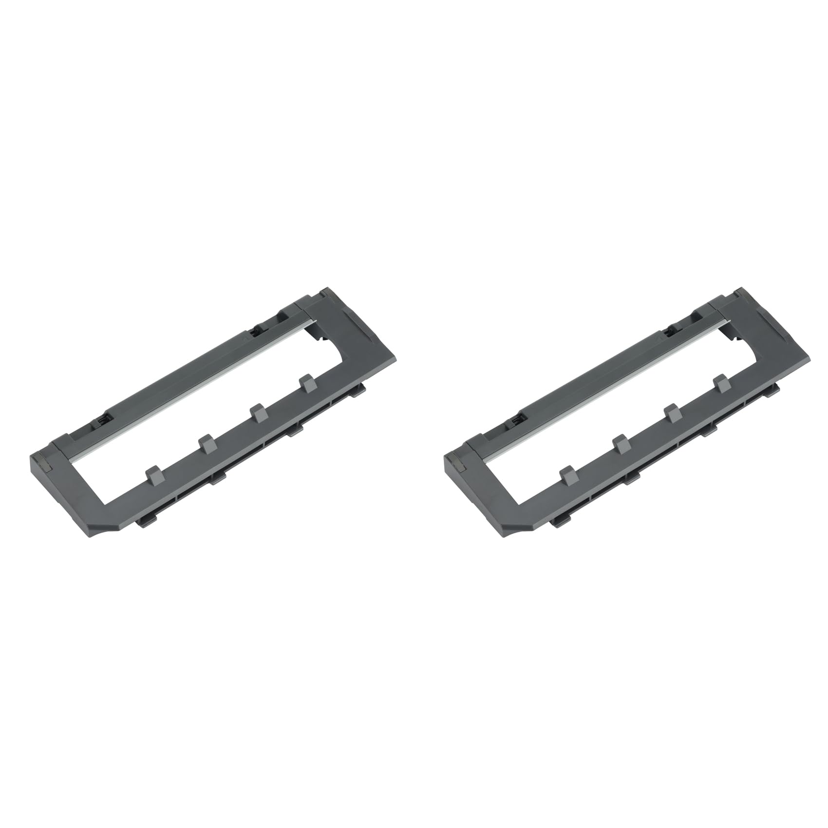 Hndhbfgrt 2X Main Brush Cover for S7 Robot Vacuum Mop Cleaner Parts Rolling Brush Cover Spare Replacements Black