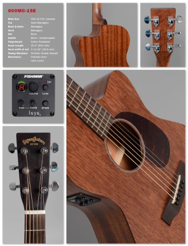 Guitare western sigma 000MC – 15E fishman isys pick-up avec accordeur intégré - Les Beatles, Paul McCartney, John Lennon, RIngo Starr, George Harrison Guitare western sigma 000MC - 15E fishman isys pick-up avec accordeur intégré – Image 3
