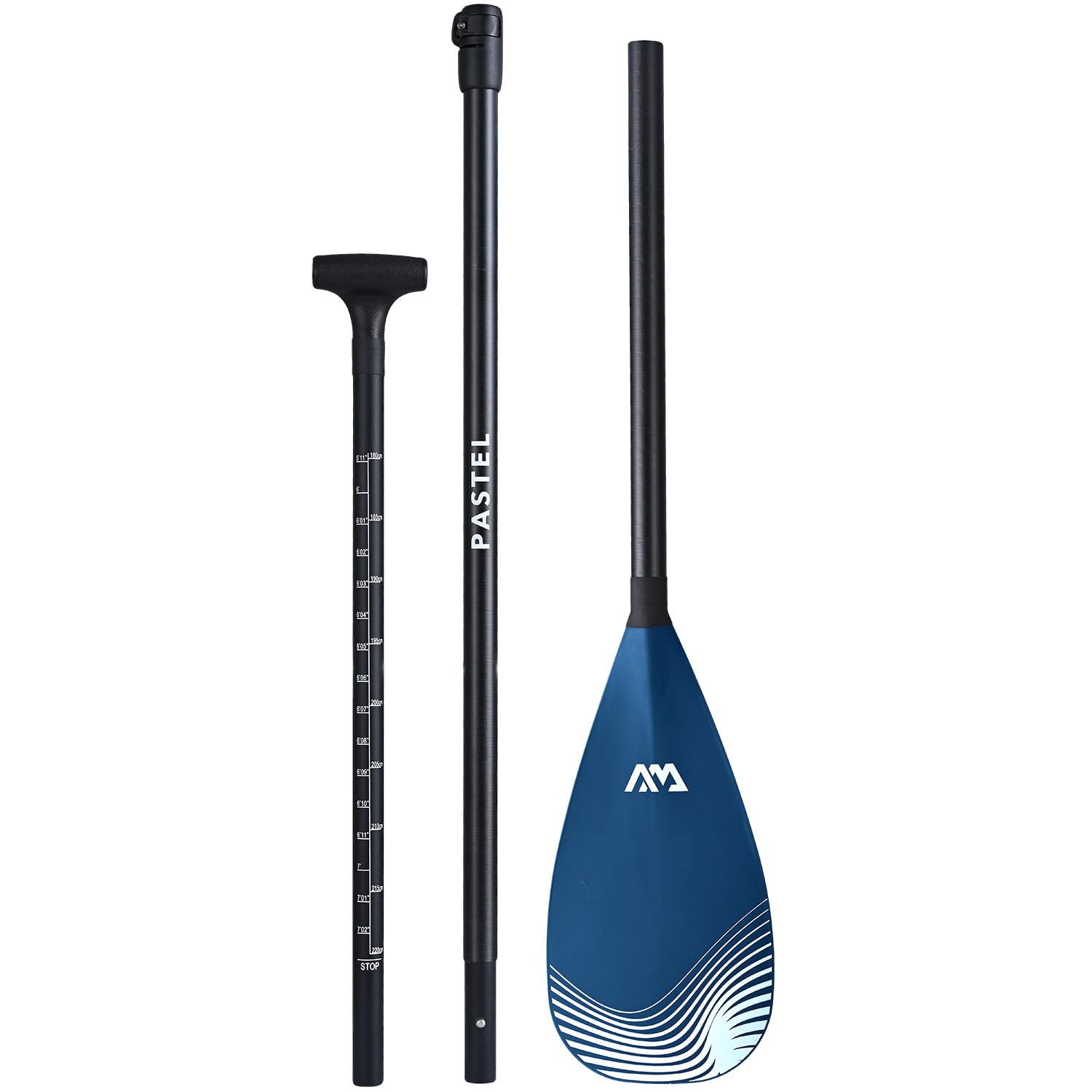 Aqua Marina Hybrid Pastel Carbon SUP Paddle Stand up Paddle, 3 pezzi, super leggero, 900 g