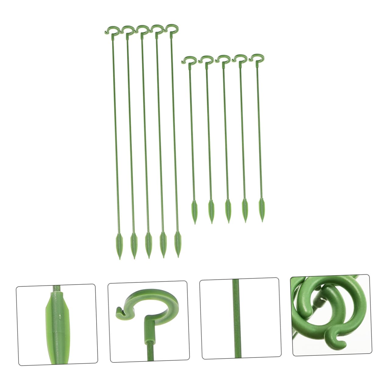 BESPORTBLE 60pièces Tuteurs De Support pour Plantes Succulentes Piquets pour Orchidées Et Fleurs Supports Fixes Résistants Aux Intempéries