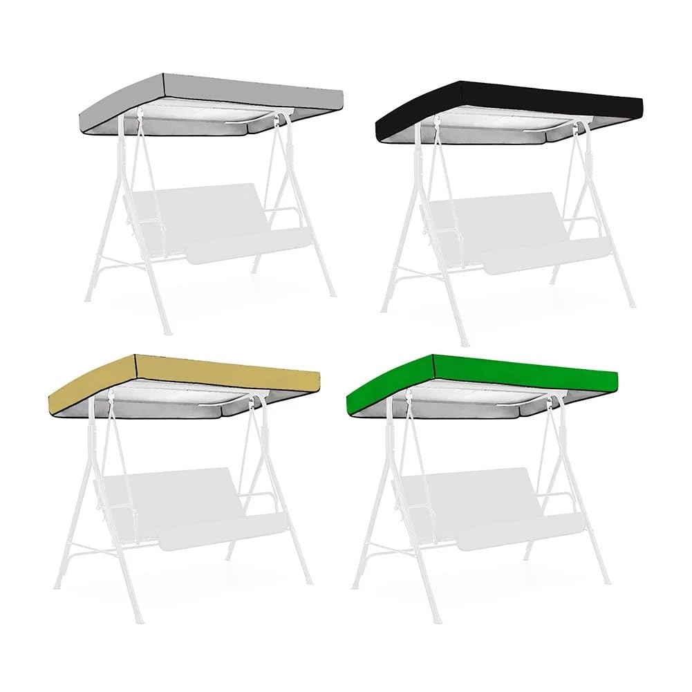 Copertura Amaca Altalena da Esterno, Tenda da Sole, da Giardino, Impermeabile, per Altalena, Copertura del Tetto, per Giardino Esterno, Cortile Copri Dondolo(Green 213x122x18cm)