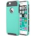 iPhone 6 Plus Case,iPhone 6S Plus Case,ULAK Slim [Dual Layer] Protection [Scratch Resistant] Hard Back Cover [Shock Absorbent] TPU Bumper Case for Apple iPhone 6/6S Plus [5.5 inch]-Mint+Gray