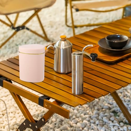 Mini bote de basura con tapa 0.5 gal para escritorio rosa miniatura 4
