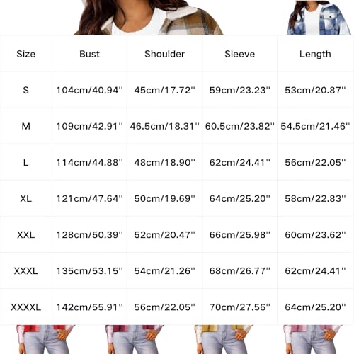 Cropped Shacket for Women Casual Long Sleeve Plaid Shirts Jacket Fashion Button Down Cropped Shacket Jackets2