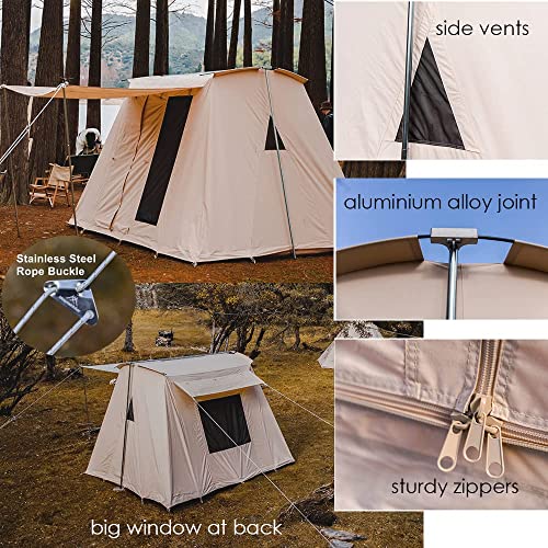 Carpa de Algodón Impermeable para Camping Familiar 4 Temporadas miniatura 6