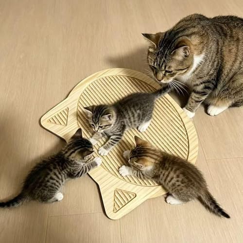 Griffoir pour chaton design en bois structure robuste d'intérieur - 3