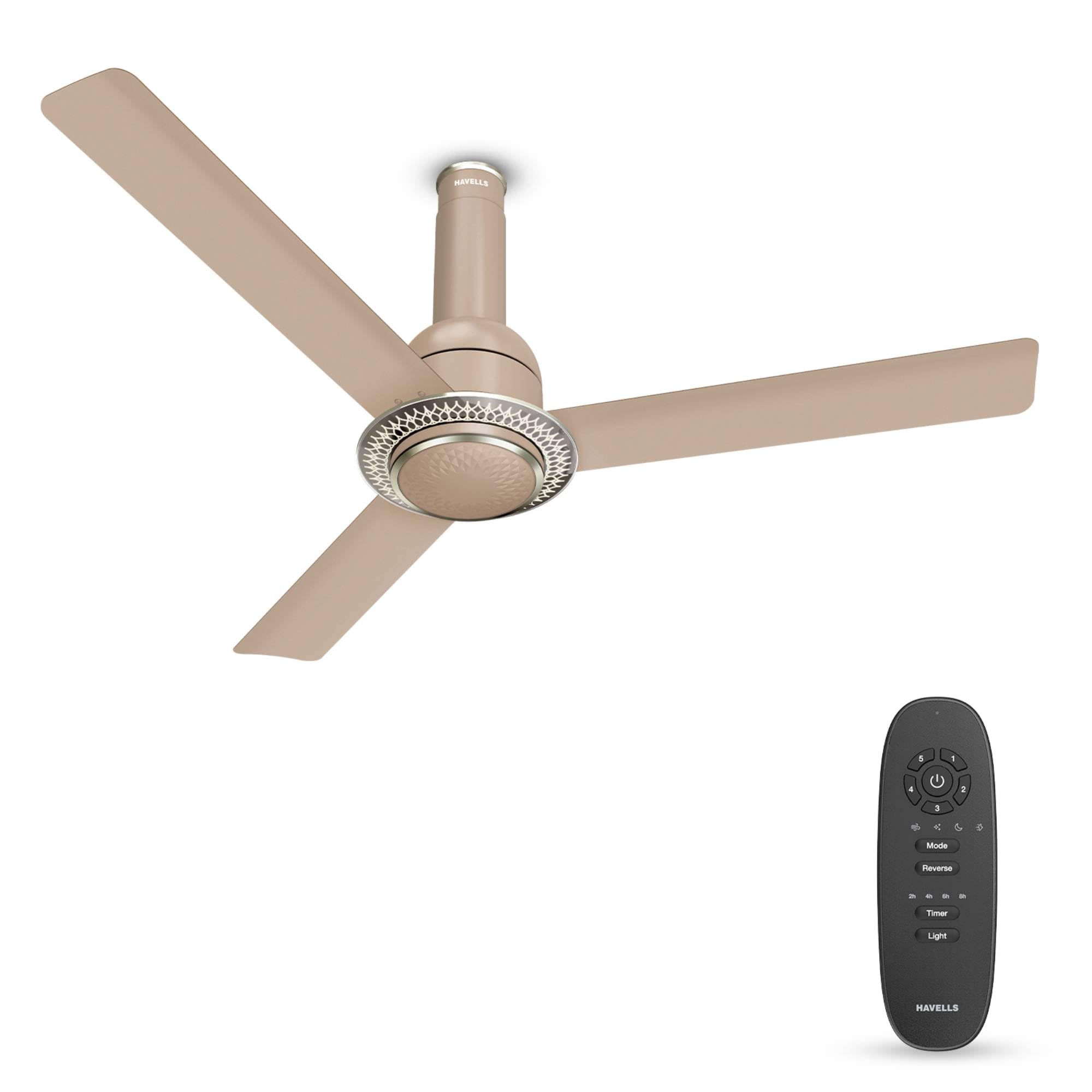 Havells CERA BLDC 1200mm Premium Underlight Ceiling Fan with 100% Pure Copper|Reverse Rotation| Remote Controlled | Watt: 35|Air Flow: 225 cmm|Speed: 350 RPM| 2 Years Manufacturer Warranty (Champagne)-image-15