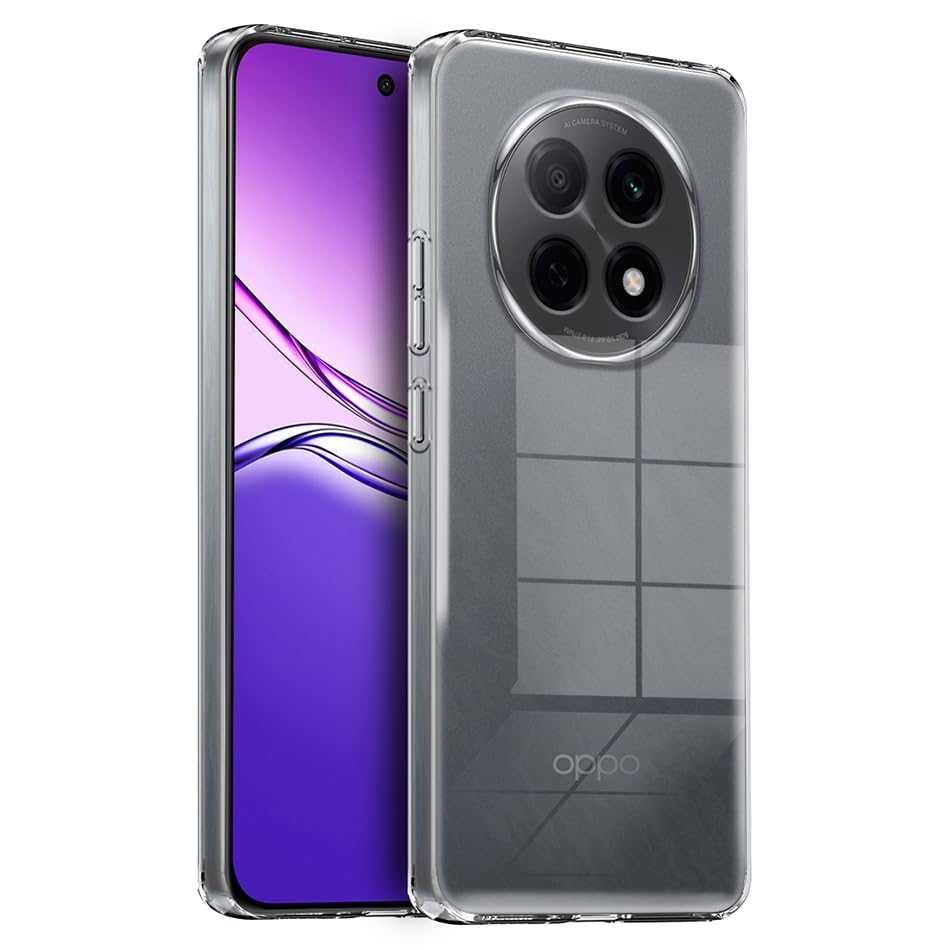 Image of Fashionury Crystal Clear Case for Oppo F29 Pro 5G | Yellowing Resistance | Transparent TPU Silicone | Raised Camera Lips | Slim Transparent Cover