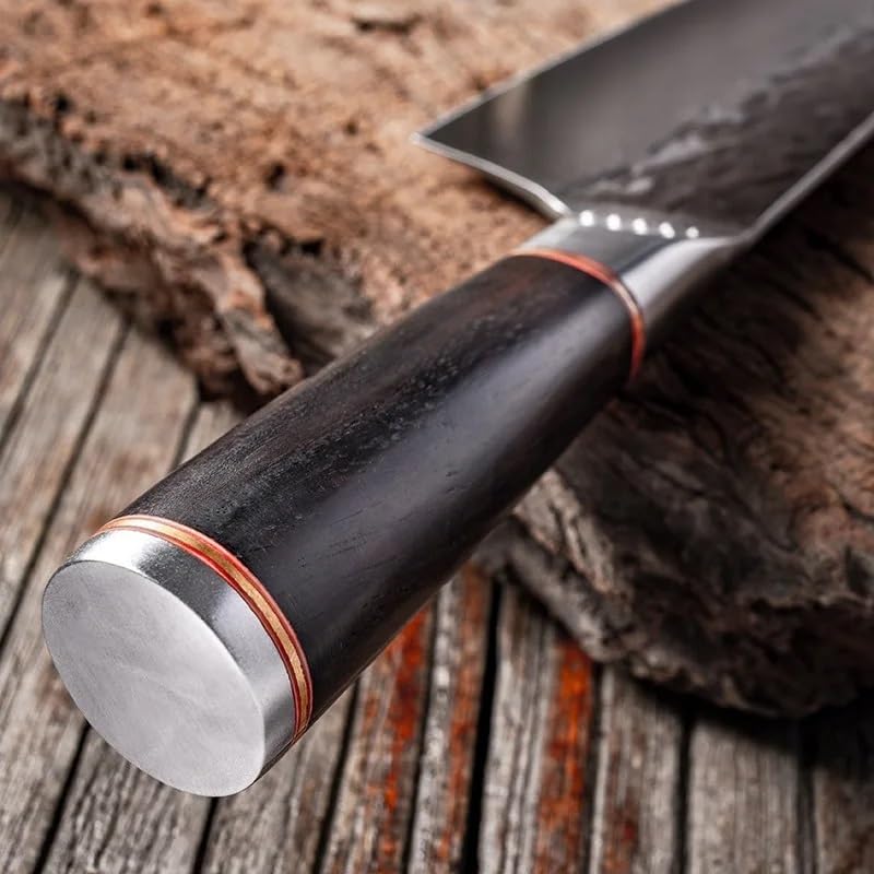 DAXXIN Meat Cleaver,Cleaver Knife, Handmade Japanese Chef Cleaver Stainless Steel Kitchen Knife for Meat Fruit Fish Vegetables Butcher Tool