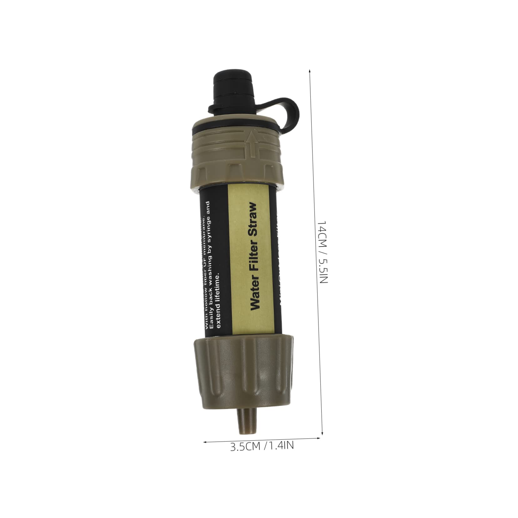 BESPORTBLE 2pièces Filtre à Eau Portable De Purification Pour Activités Extérieures Mini Purificateur Survie Et Pratique Pour Camping Randonnée Et Urgences