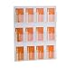 Source One 12 Pocket Vertical Wall Mount Business Card Holder Display
