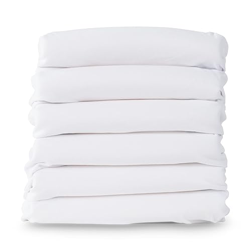 Foundations Sábana con cremallera para cunas portátiles y compactas con un colchón de cuna de 3 a 4 pulgadas, tela de punto 100% algodón, cremallera