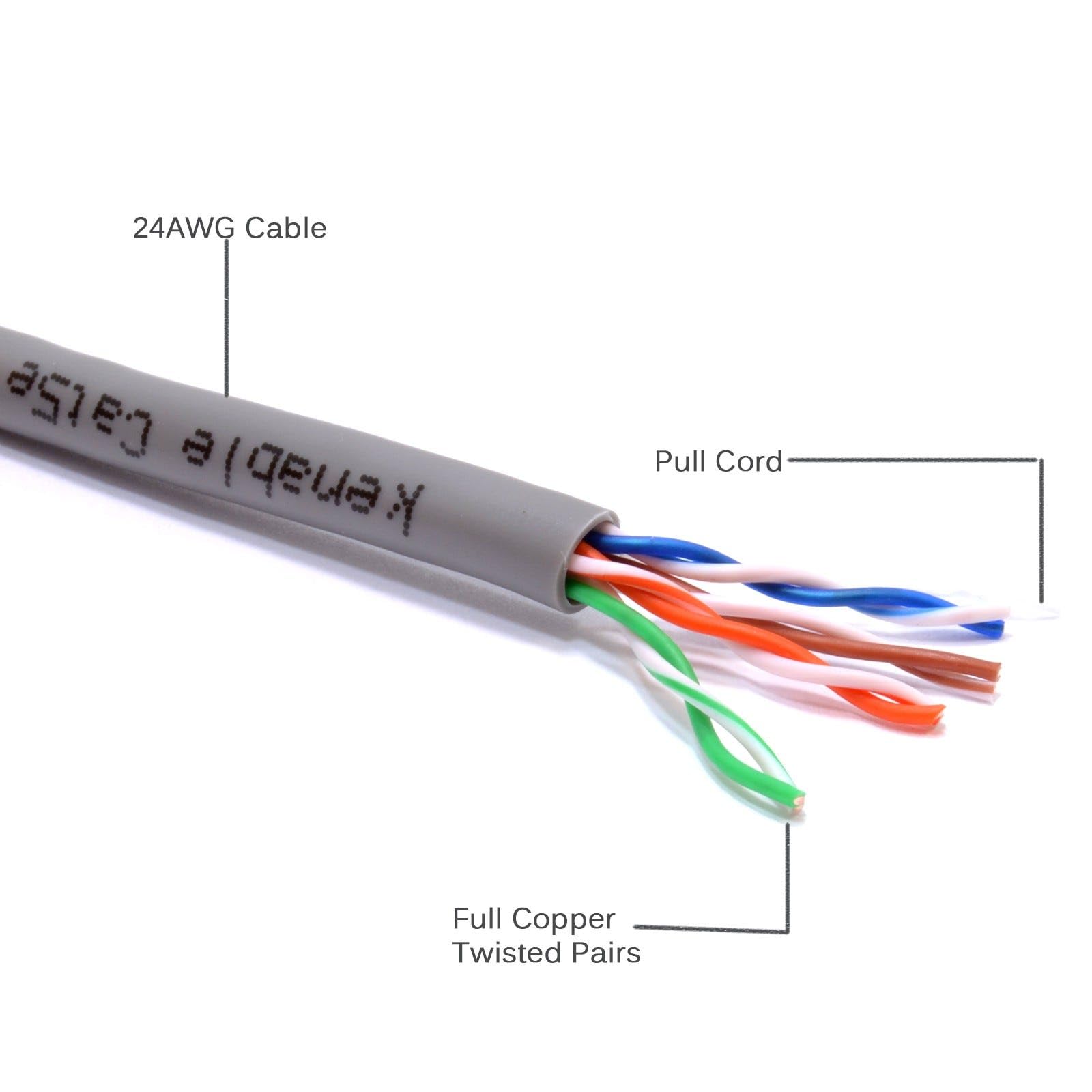 Cavo di rete Cat5e UTP Ethernet in rame massiccio bobina 24 AWG