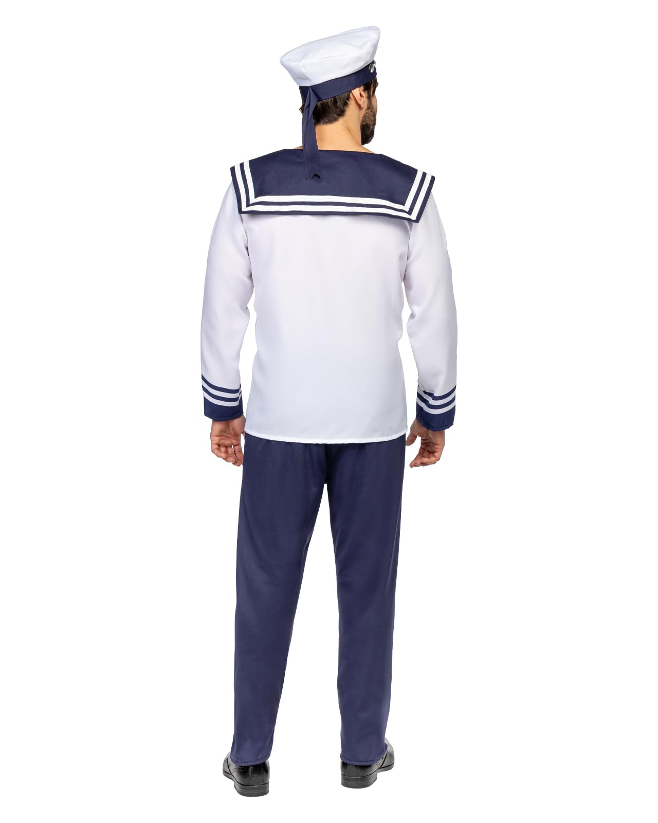 Disfraz De Marinero Para Hombre – Traje De Capitán De Barco Con Camiseta, Pañuelo, Pantalón Y Gorra, Talla L, Ideal Para Carnaval Y Halloween