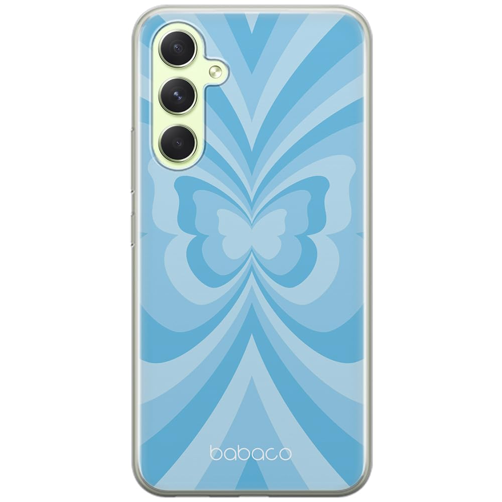 Babaco ERT GROUP mobile phone case for Samsung A54 5G original and officially Licensed pattern Butterflies 001 optimally adapted to the shape of the mobile phone, case made of TPU