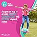 Flybar Pogo Trick Ball for Kids, Trick Bounce Board for Boys and Girls Ages 6+, Up to 160 lbs, Includes Pump, Easy to Carry Handle, Durable Plastic Deck Indoor, Outdoor Toy Pogo Jumper (Donut)