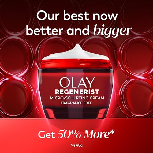 Olay Face Moisturizer, Regenerist Micro-Sculpting Cream for Women, Fragrance-Free - Anti-Aging, Anti-Wrinkle, Firming Sk - Additional View