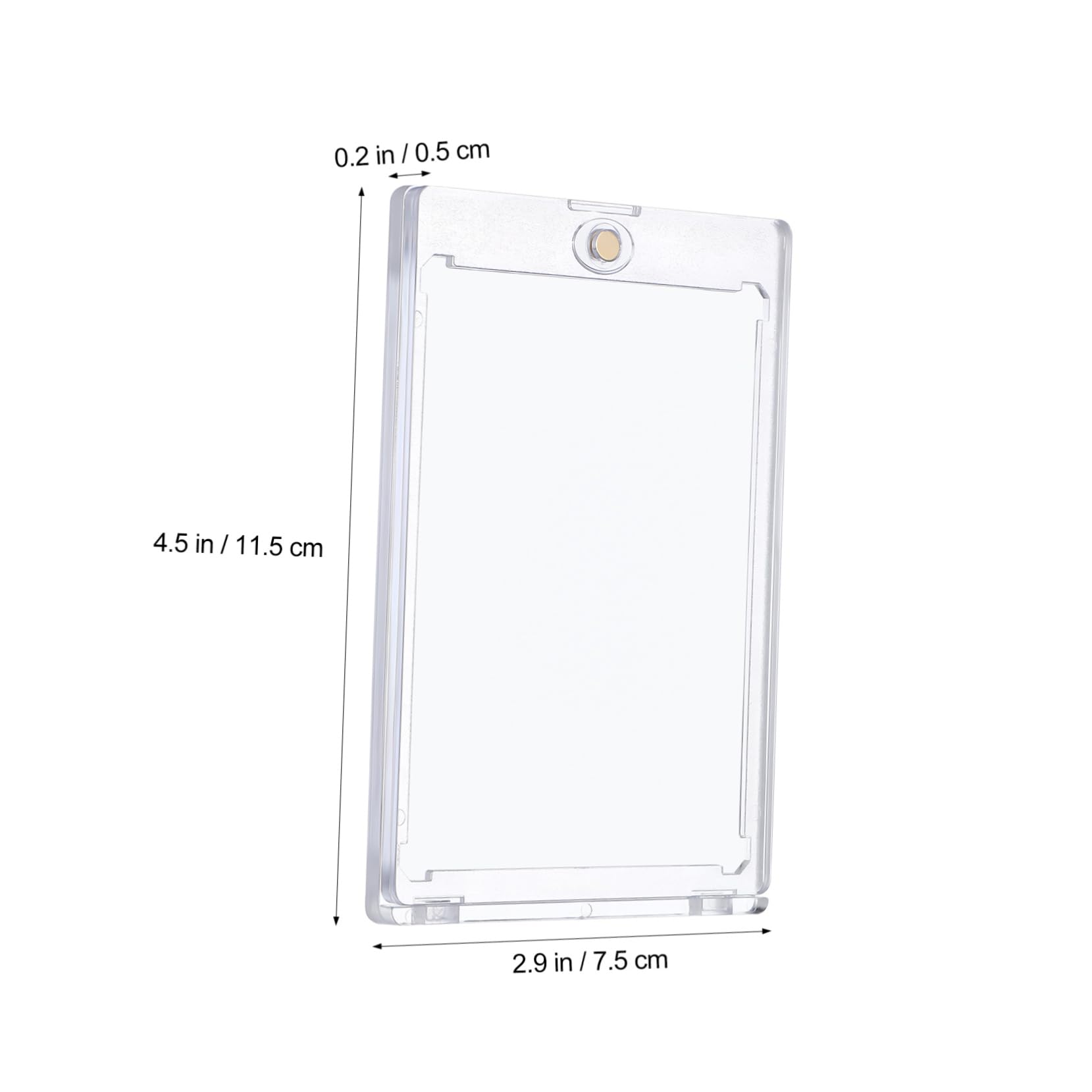 20stücke Hartschalen Kartenhüllen Mit Magnetverschluss Transparente Kartenhalter Aus Acryl Für Sammelkarten Sportkarten Mitgliedskarten Und Kleine Fotos