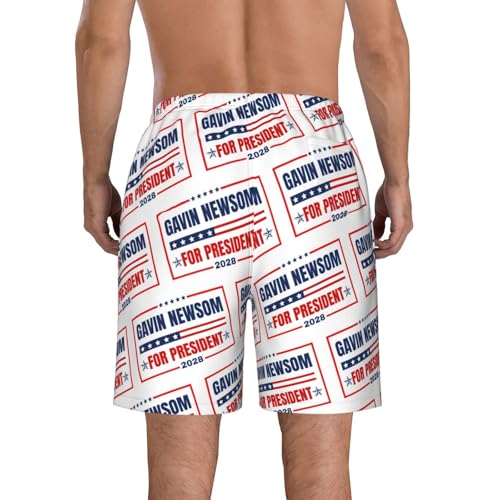 Antaa Gavin Newsom for President Swimtrunk Newsom 2028 Election Men's Beachshorts4