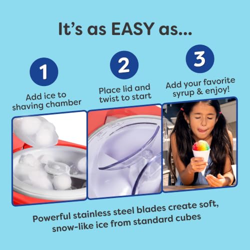 Image of Nostalgia Snow Cone Machine - Retro Table-Top 8 Oz Snow Cone Maker