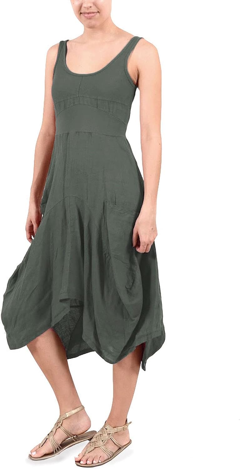 Inizio linen dress Clearance