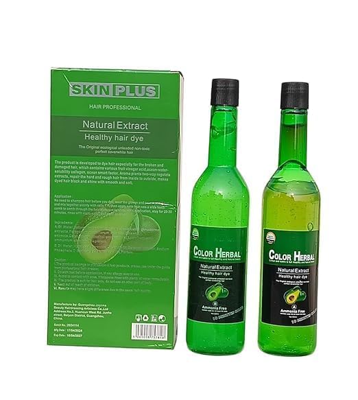 Image of Hair Gel Dye Natural Extract Hair Color Dye for Both Men, Women Black Hair Dye (500ml x 2)