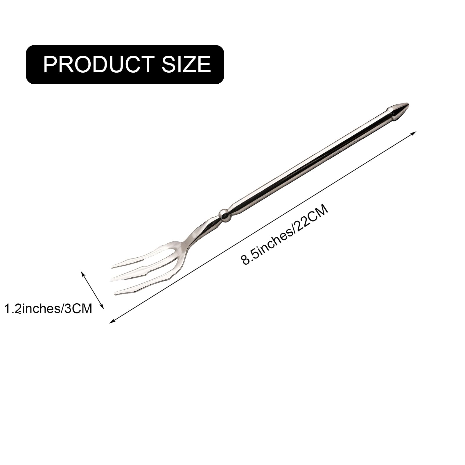 Stainless Steel Dinner Forks - Set of 2 -2