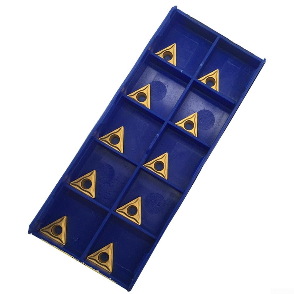 TCMT110204-HM UE6020 Plaquette de fraisage en carbure de tungstène 10 pièces par boîte, pour finition et finition en acier, longueur 10 mm × 2,38 mm