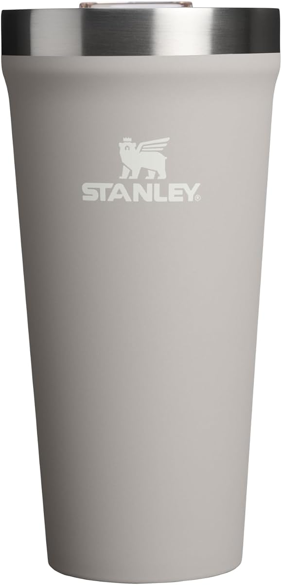 STANLEY Everyday Tumbler 20 oz | Press Fit Drink Through Lid | Beverage, Coffee, and Cocktail Cup | Insulated Stainless Steel Wine Glass | BPA-Free | Ash