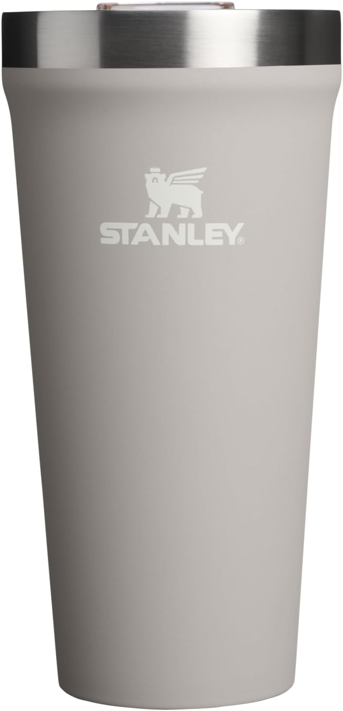 STANLEY Everyday Tumbler 20 oz | Press Fit Drink Through Lid | Beverage, Coffee, and Cocktail Cup | Insulated Stainless Steel Wine Glass | BPA-Free | Ash