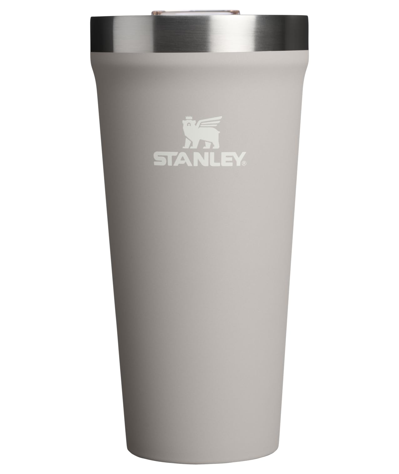 Everyday Tumbler 20 oz | Press Fit Drink Through Lid | Beverage, Coffee, and Cocktail Cup | Insulated Stainless Steel Wine Glass | BPA-Free | Ash