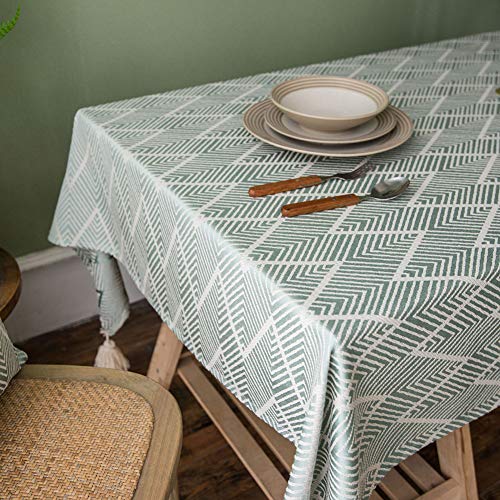 Nappe coton polyester lavable pour décoration de table de cuisine et repas quotidiens - 6