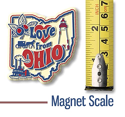 Imán decorativo Love from Ohio 2.3 x 2.5 pulgadas miniatura 5