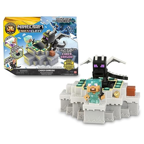 TREASURE X - Minecraft Ender Dragon, dragón y personaje del videojuego, Mine & Craft, 20 niveles de aventura, descubre el tesoro dorado TX, niños y niñas +4 años, Famosa (TRR58110)