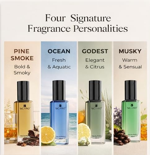 Image of Pack of 4 Perfume Gift Set (20ml Each)