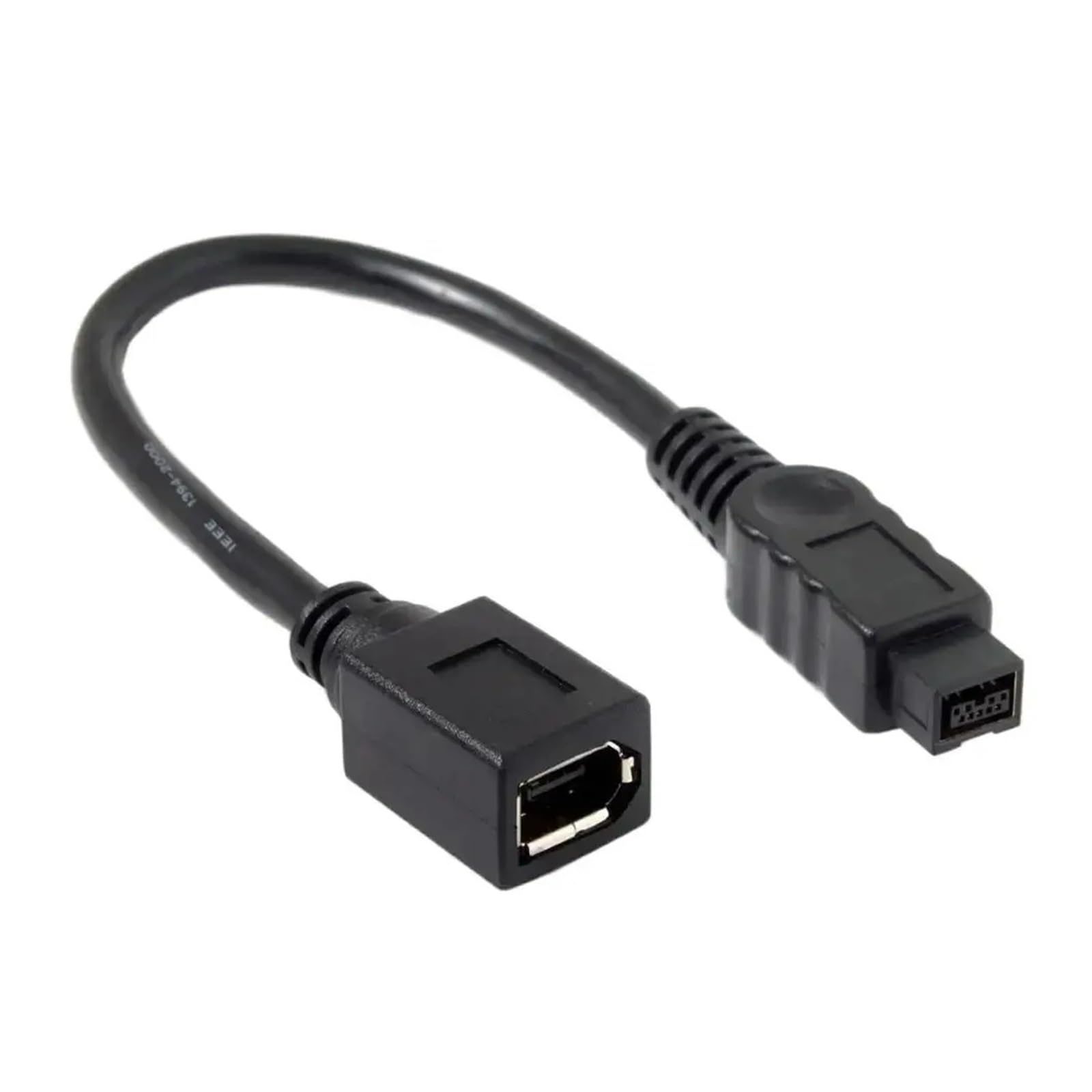 IEEE 1394 IEEE1394 Câble adaptateur 6 broches femelle vers 1394b 9 broches vers mâle pour étendre Firewire 400 à 800 câble adaptateur 10 cm 0,1 m
