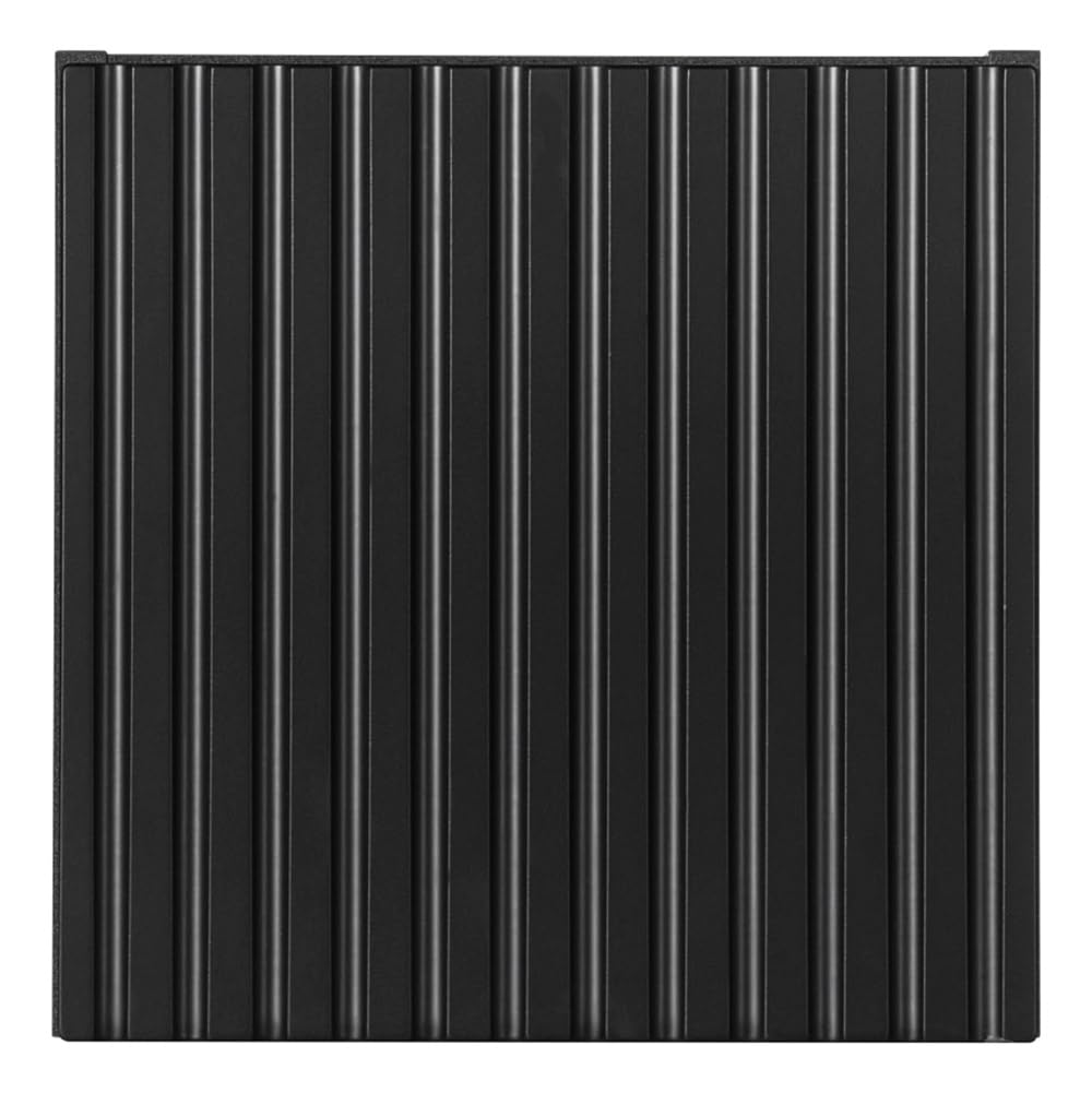 Lomadox Armoire murale de salle de bain - 30 cm - Noir - Rainurée - Meuble de salle de bain - Dimensions (l x H x P) : environ 30/30/19 cm