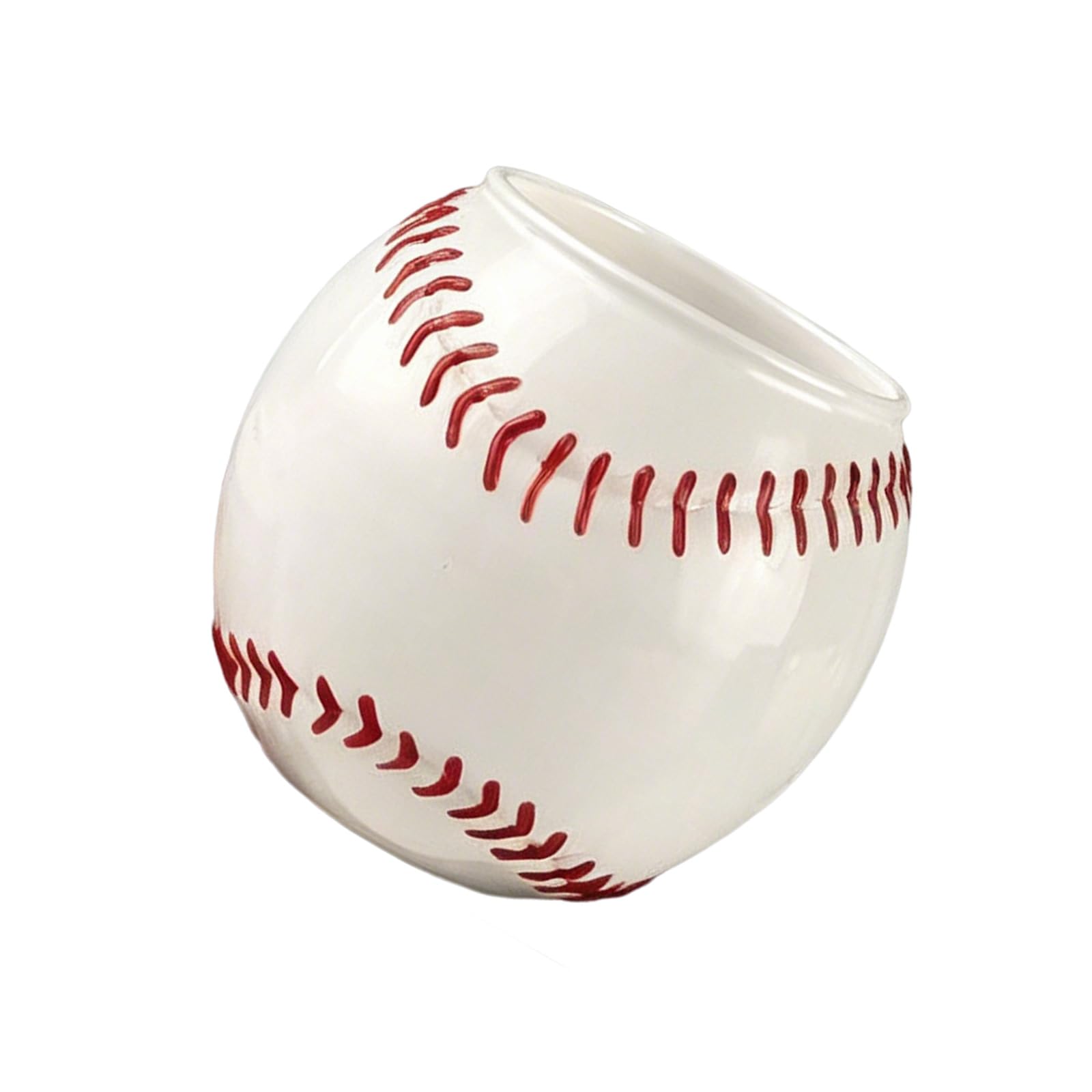 Xinsheinelry Artistic Handcrafted Baseball Whiskeys Decanter Sturdy Glass Contemporary Kitchen Club Accessory Unique Baseball Whiskeys Bottle