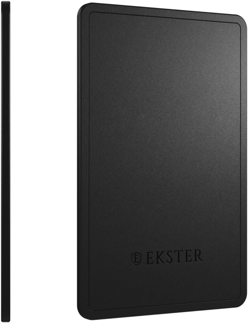 Ekster Finder Card Wallet Finder | Rechargeable Bluetooth-Enabled GPS Wallet Tracker Card | Long Lasting Battery Works with Apple® Find My & Siri | Card Tracker for Wallet