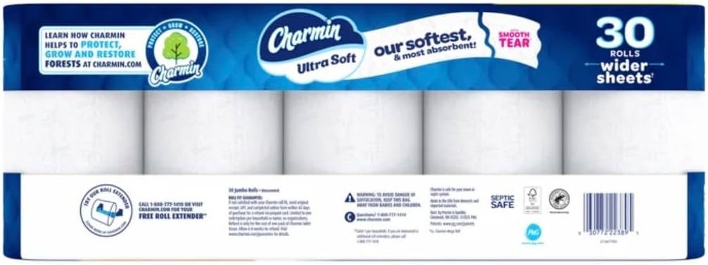 Charmin Ultra Soft Bath Tissue 30x231 Jumbo Rolls 30-pack