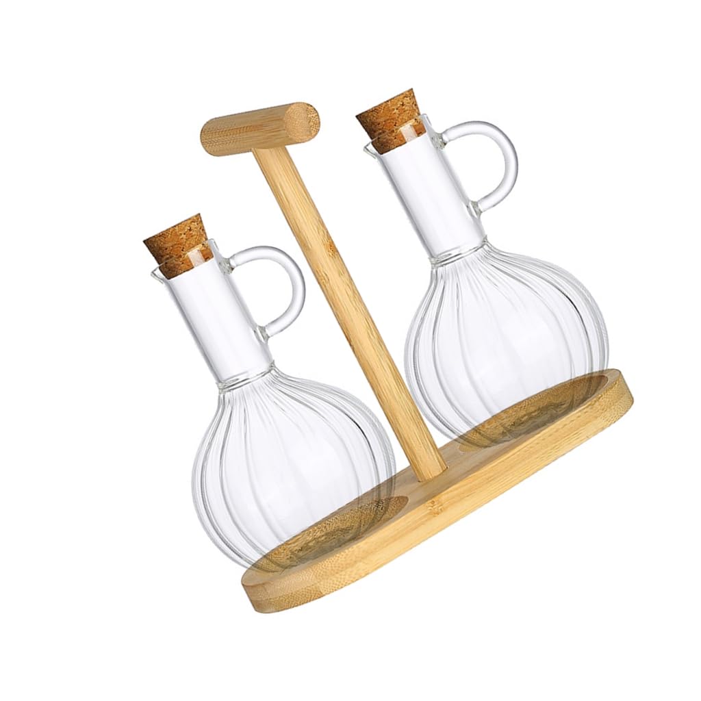 Set di bottiglie per condimenti in vetro, ideali per barbecue in famiglia, feste, eventi, set da cucina per olio, aceto e condimenti multipli