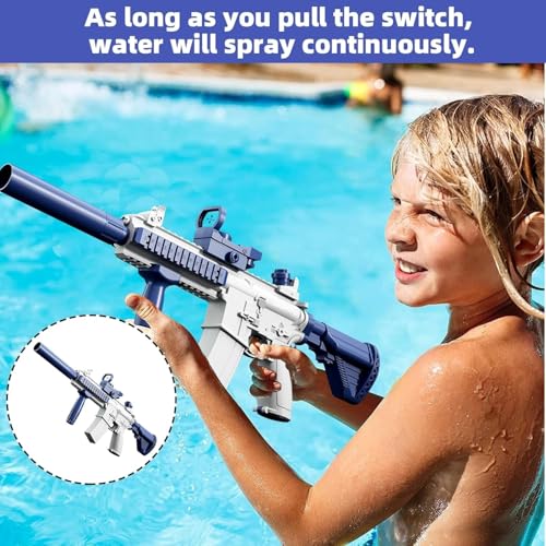Image of MOROVIK Water Gun Toy with Automatic Water Absorption Function 25Ft Range | Self-Filling |High Pressure Mechanism Ideal Outdoor Toy for Pool & Beach Fun (Style 1) (Style 7)