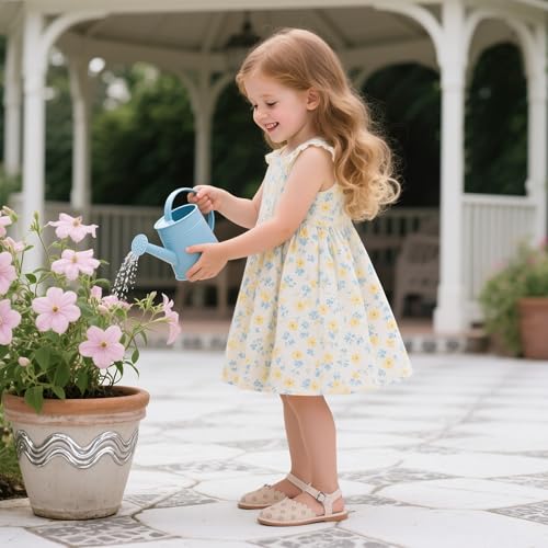 Image of Flaryzone Girls Sandals Closed Toe Summer Flats Dress Sandals Shoes Toddler /Little Kid