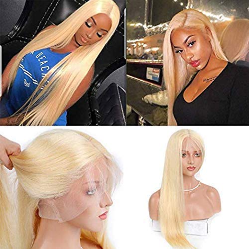 613 Human Hair Wigs 13x4 Lace Frontal Wigs Silky Straight 130 Density With Baby Hair Free Part Pre Plucked Transparent Natura Hairline Can Be Dye Cheap Amazon Prime 9a Long 26 inch