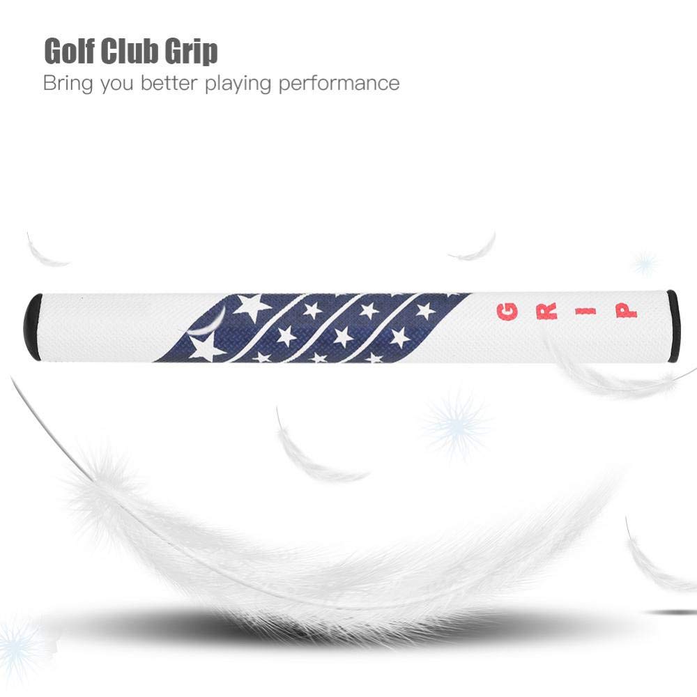 Vbestlife Uchwyt golfowy do golfa Putter antypoślizgowy uchwyt golfowy do golfa Super stabilny, wygodny uchwyt (kolor biały)