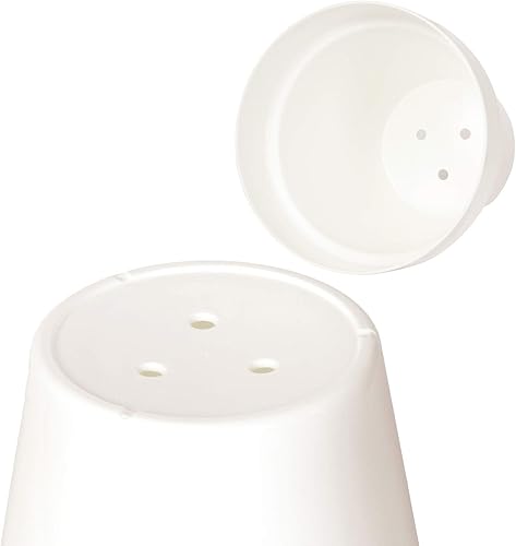 Miniatura 3 de Youngever Paquete de 24 mini macetas de plástico de 2 pulgadas, macetas de interior, maceta de jardinería blanca con drenaje, no incluye planta