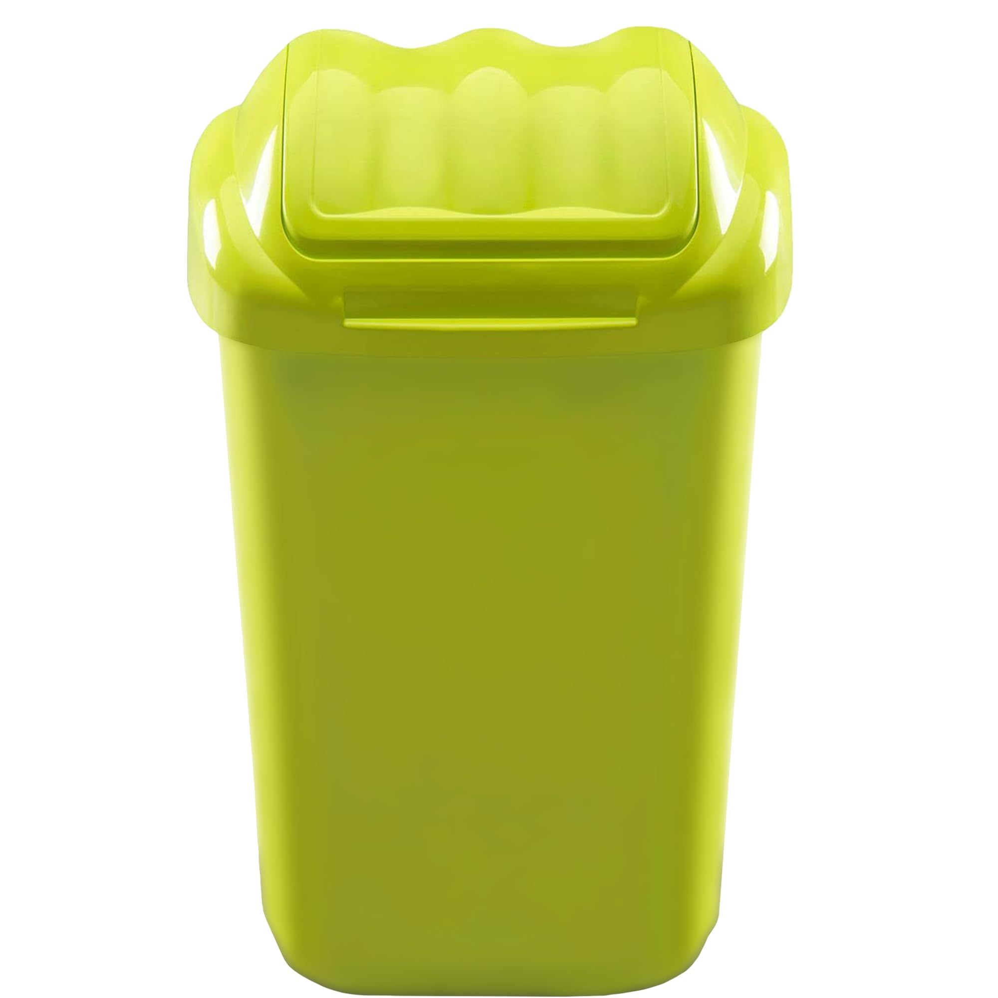 Home Centre Flip Top Plastic Waste Bin, 30 Litre, Green