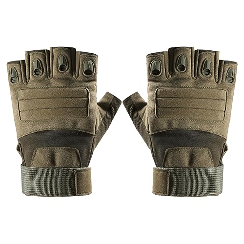 VANZACK 1Pair Outdoor Half Finger Gloves for Cycling and Mountaineering Skid Sports Gloves with Durable Material for Use for Winter Activities and Outdoor Adventures