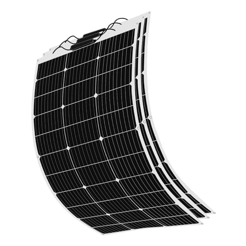 Flexibles Solarpanel 300W solar panel 12V 3 * 100w Mono Solarmodul Wasserdicht Outdoor Solar-Ladegerät für Wohnmobile, Dächer, Wohnwagen, Boot(300W)