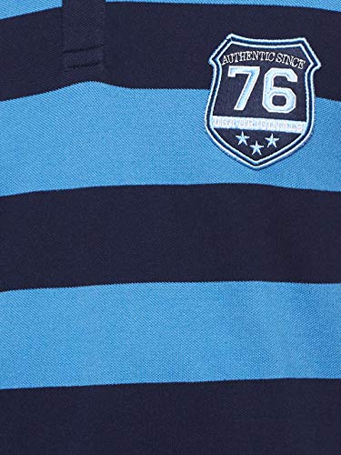 Image of Jockey Men's Regular Fit Half Sleeved Classic Striped Polo T-Shirt